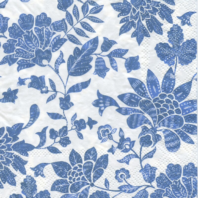 Floral Paper Napkins Etsy