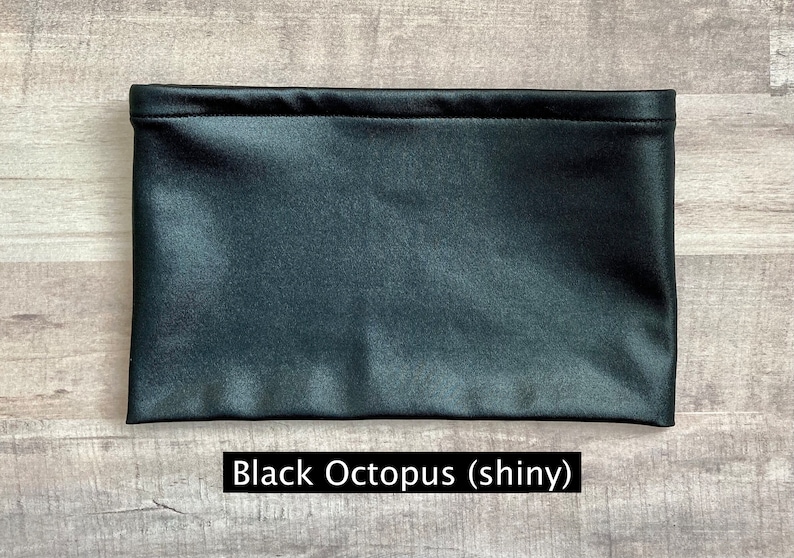 Black Octopus (shiny) Swim Headbands for wearing under swim caps