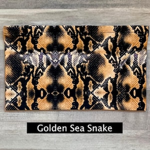 Swim-Stirnbänder zum Tragen unter Badekappen - Breit und Wasserdicht Golden Sea Snake
