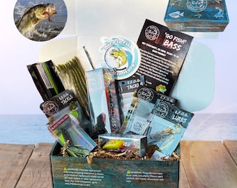 Ed&#39;s  Go Fish Bass Fishing Lure Gift Box: 7-8+ pc Tackle Kit