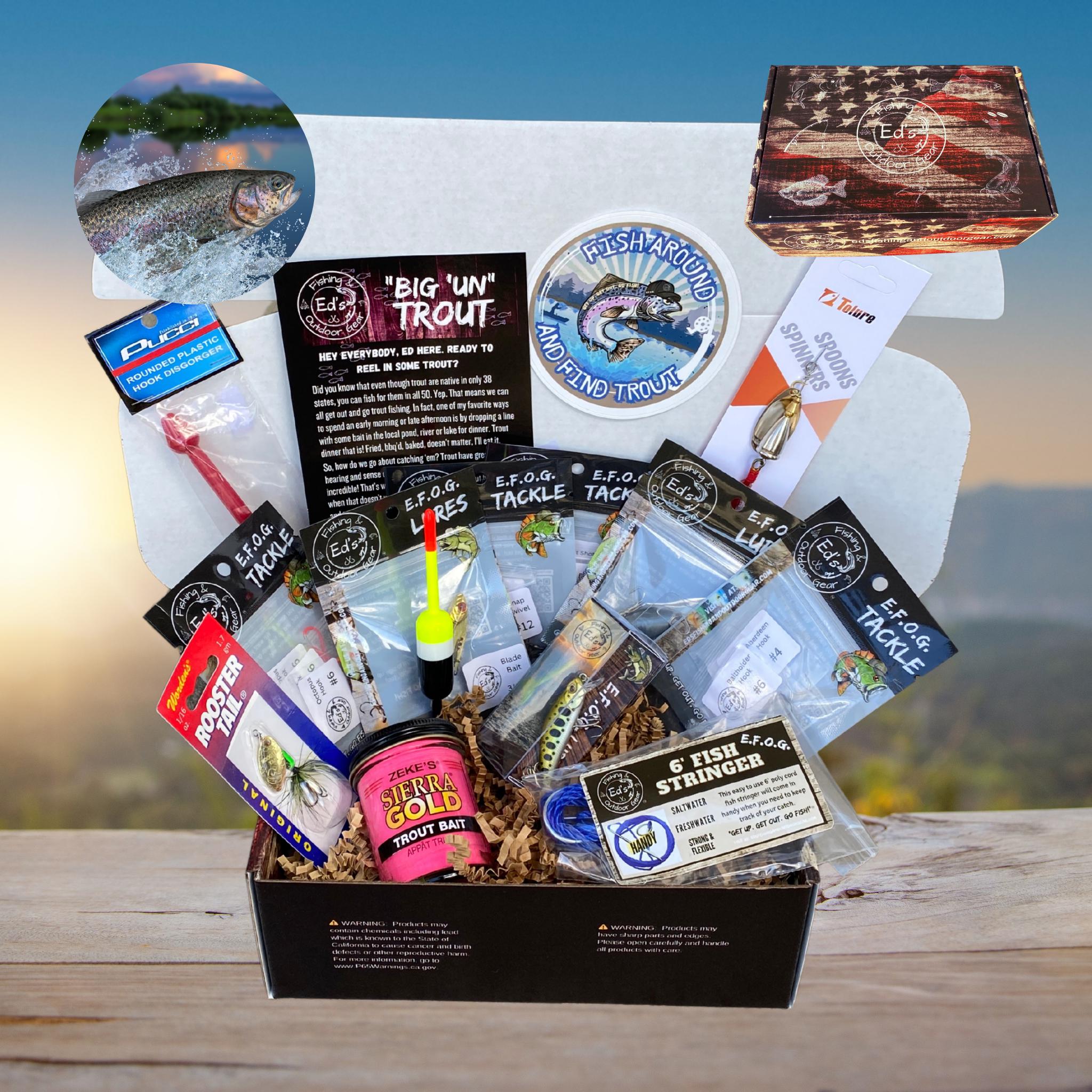 best fishing monthly subscription boxes Trout Fly Box Make their day Fishing Subscription Bass Monthly Box