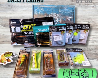 Bass Fishing Gift Box, 12-13+ Types of Lures and Tackle, Dad Fishing Gift, Fishing, Graduation Gift for Angler