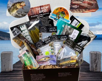 Ed&#39;s BIG &#39;UN Bass Fishing Gift Box: Tackle & Lures - Flag Edition