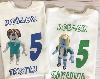 Roblox Birthday Boy T Shirt With Name Roblox Shirt Roblox Etsy - roblox dirty t shirt