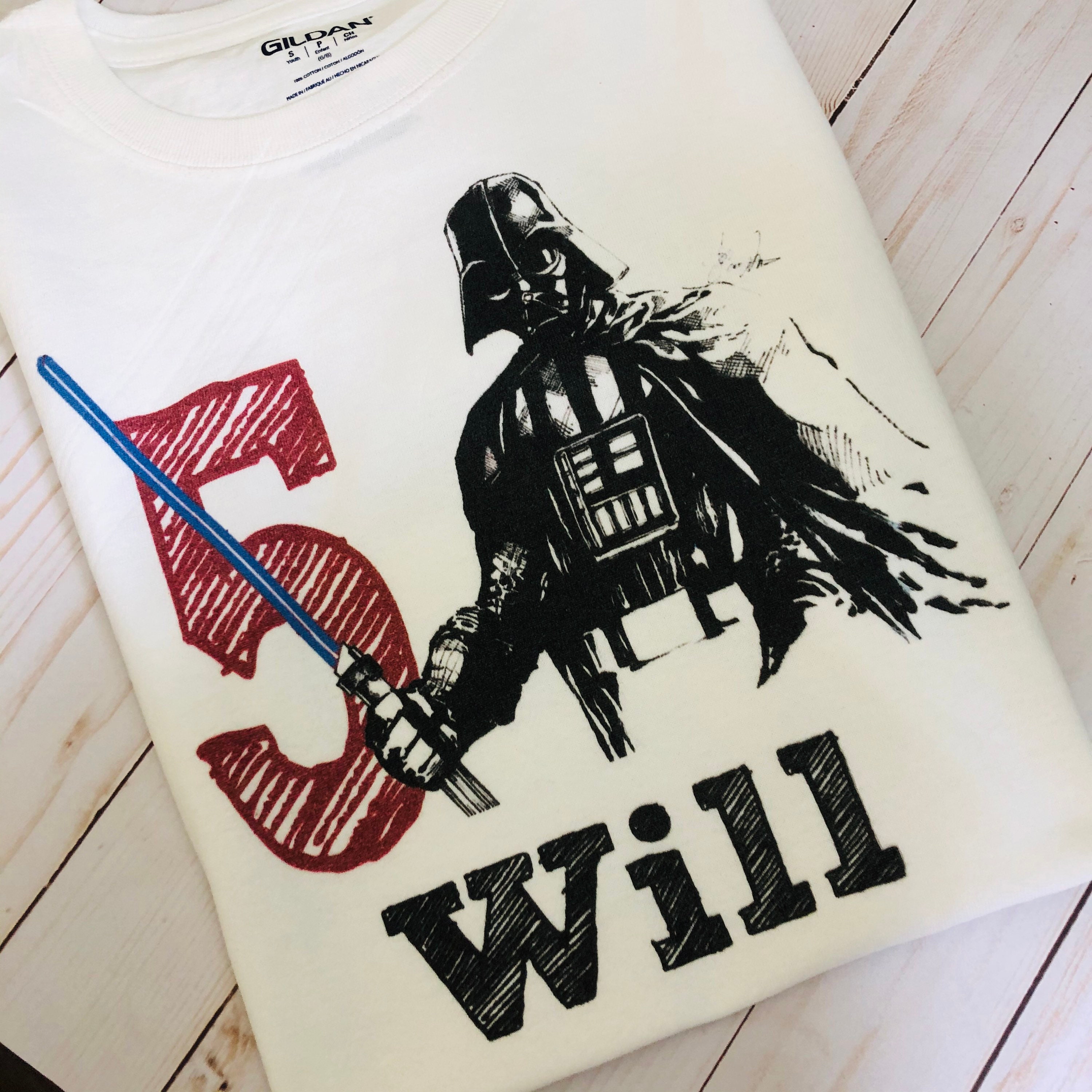darth vader birthday shirt