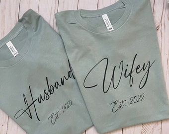 Wedding shirt, bride shirt, groom shirt, husband shirt, wife shirt, wifey shirt
