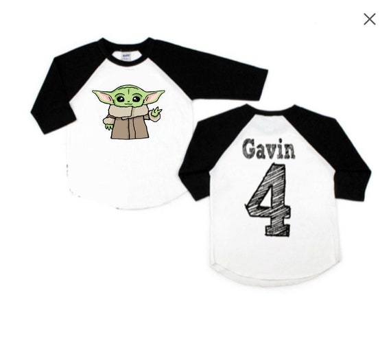 Star Wars Shirt With Name Baby Yoda Shirt With Name Alien - Etsy