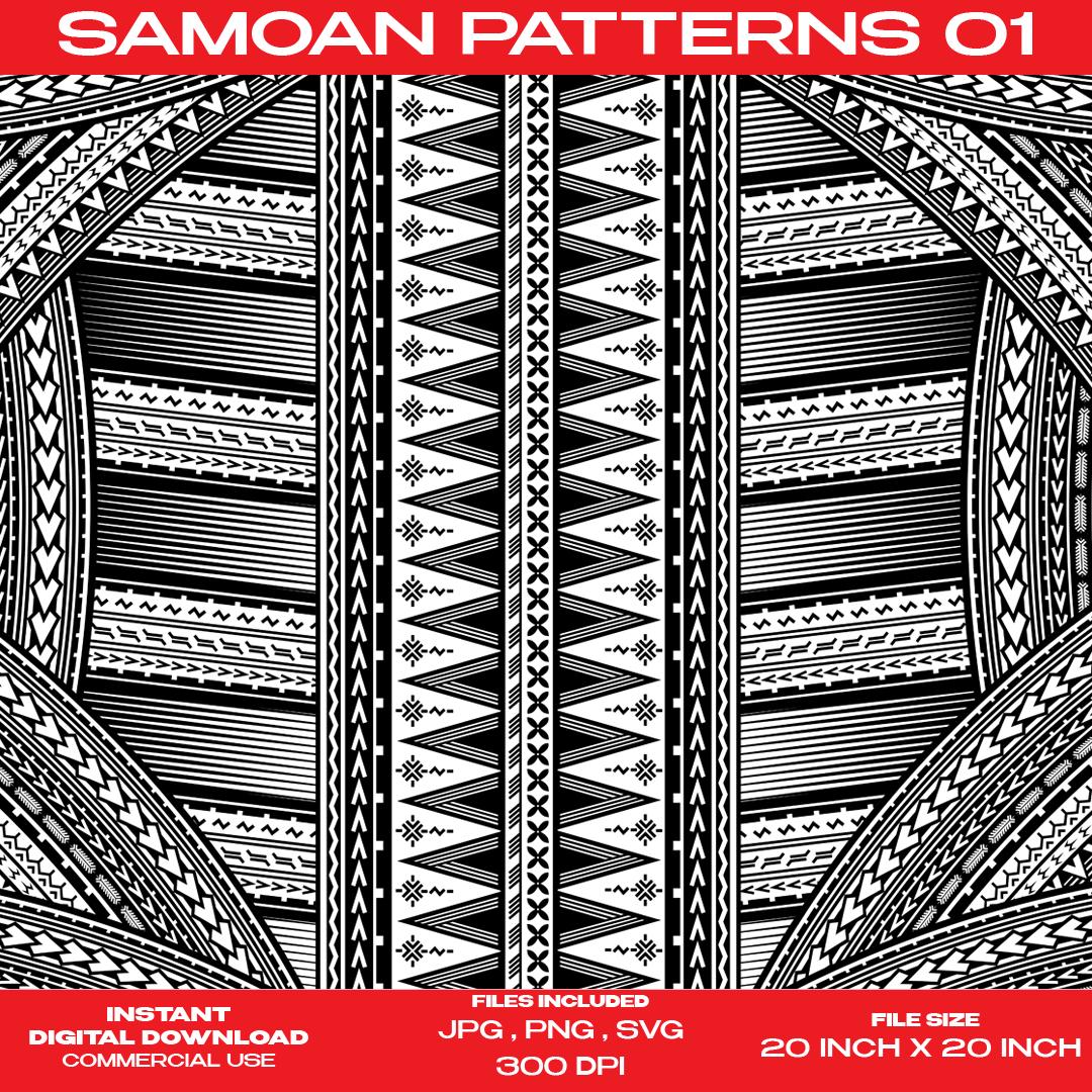 Soulan Patterns Samoan Pattern 01 ( Polynesian Tribal Patterns ) - Etsy