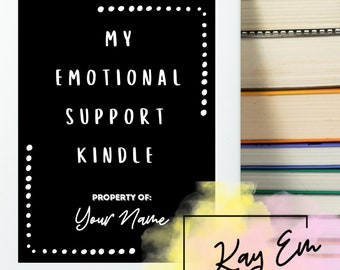 Personalized Emotional Support Kindle Screensaver Digital Wallpaper for Kindle Paperwhite