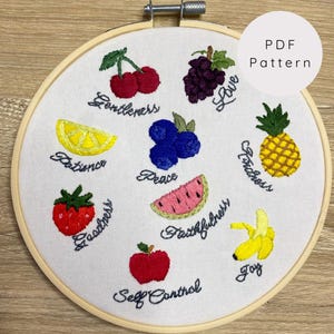 Fruits of the Spirit Hand Embroidery Pattern