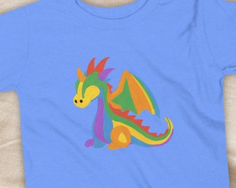 Magical Dragon | Gift for 2, 3, 4, and 5 year old | Soft Cotton Toddler Tee