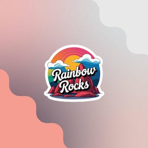 Regenbogen Rocks | Brandi Carlile + Bramily bei Red Rocks | Blasenfreie Aufkleber