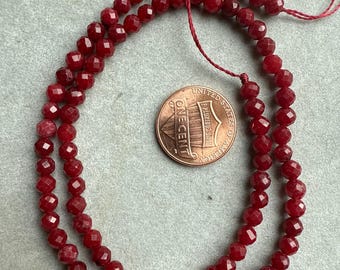Semi Precious Stone Faceted 4mm Agate 15 inches 1 strand