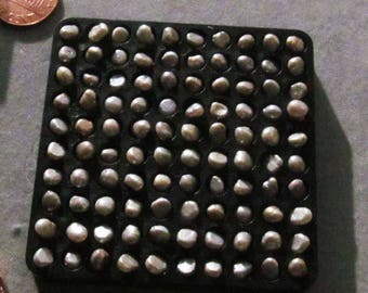 Fresh Water Baroque Button Pearl Beads 100 or 500 pieces loose 4x5mm