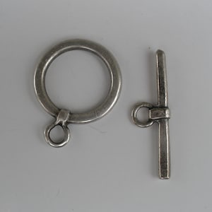 Pewter Toggle Plain 22mm Pewter Toggle Choose quantity Made in Europe