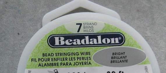 Beadalon 7-Strand Beading Wire, Stainless Steel, 30 ft