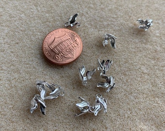 Silver Plated Bell Mount or Mounting Pendant