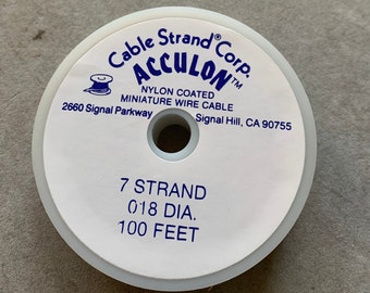 Carrete de alambre para abalorios de 7 hebras Acculon Elija