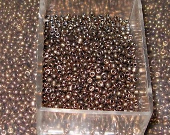 Bronze Seed Beads 8/0 (2.5mm) - 28 gram Bag