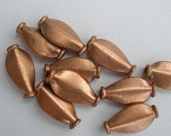 Solid Copper Beads Bali Style Accents Choose tubes cubes or ovals