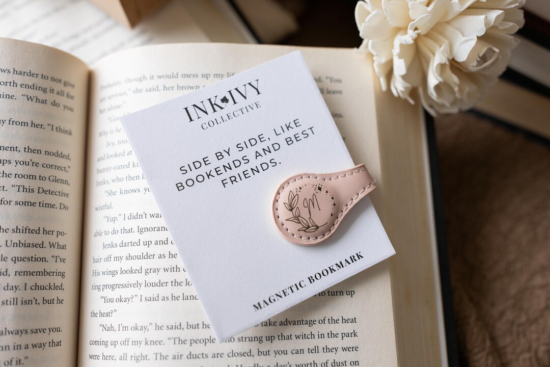 Personalized Message Bookmark Engraved Leather Bookmark Gift Custom ...