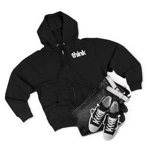 Inspirational Unisex Zip Hoodie | Cozy Thoughtful Apparel | Gift for Him, Her, Motivational Wardrobe, Casual Wear, Everyday Comfort