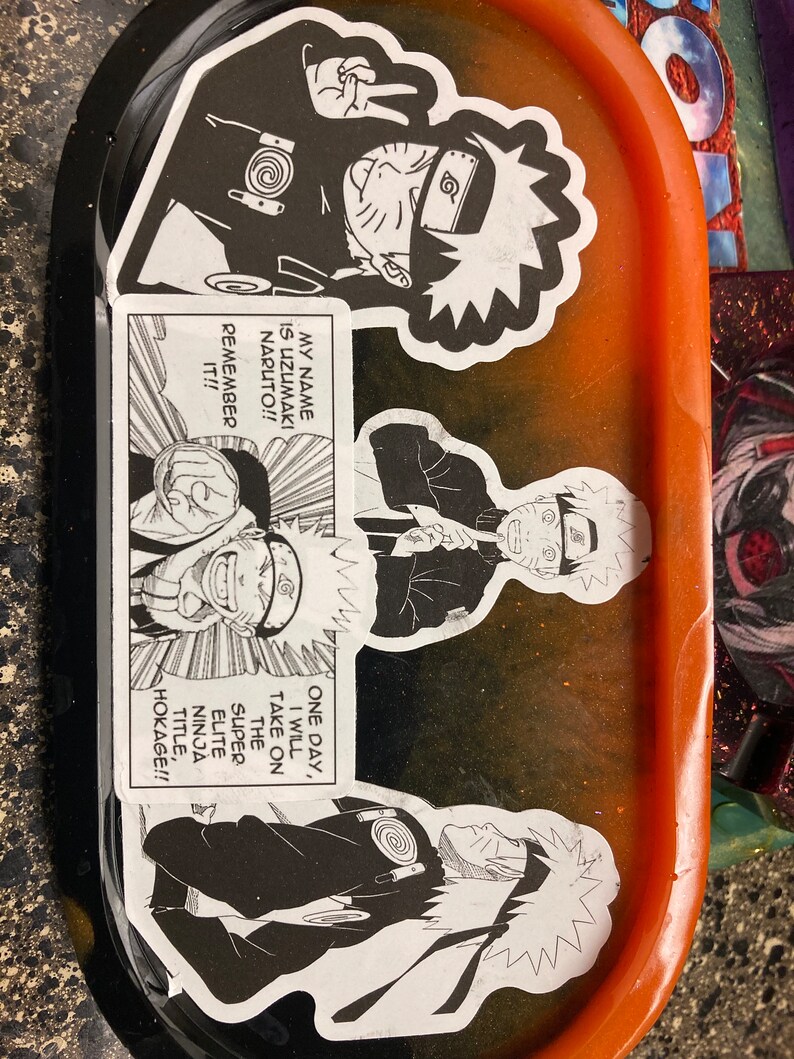 Naruto Rolling Tray Etsy