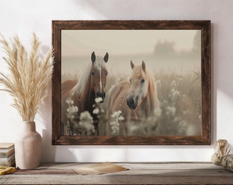 Sztuka ścienna z koniem, wydruk z koniem w stylu vintage, grafika ścienna do druku, sztuka ścienna w stylu rustykalnym, cyfrowa sztuka ścienna, wydruk w stylu vintage do druku, Pure Creations -42