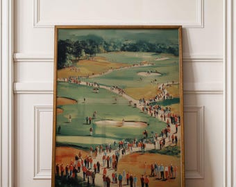 Vintage Golf Poster Wall Art, Golf Decor For Man Cave, Golf Art, Golf Poster, Golf Course Art, Golf Lovers Wall Art, Modern Golf Art