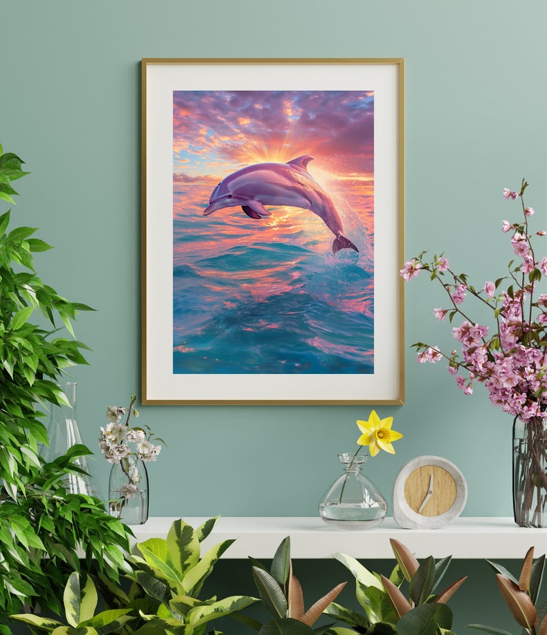 Printable Dolphin wall art