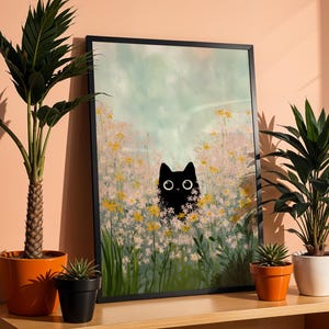 kawaii cat wall decor