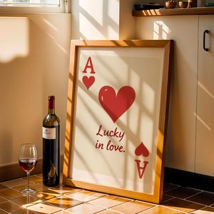 playing card wall print