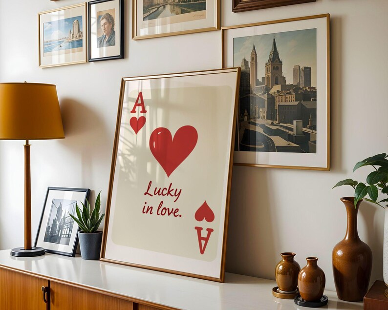 valentine day print, Heart Card Prin