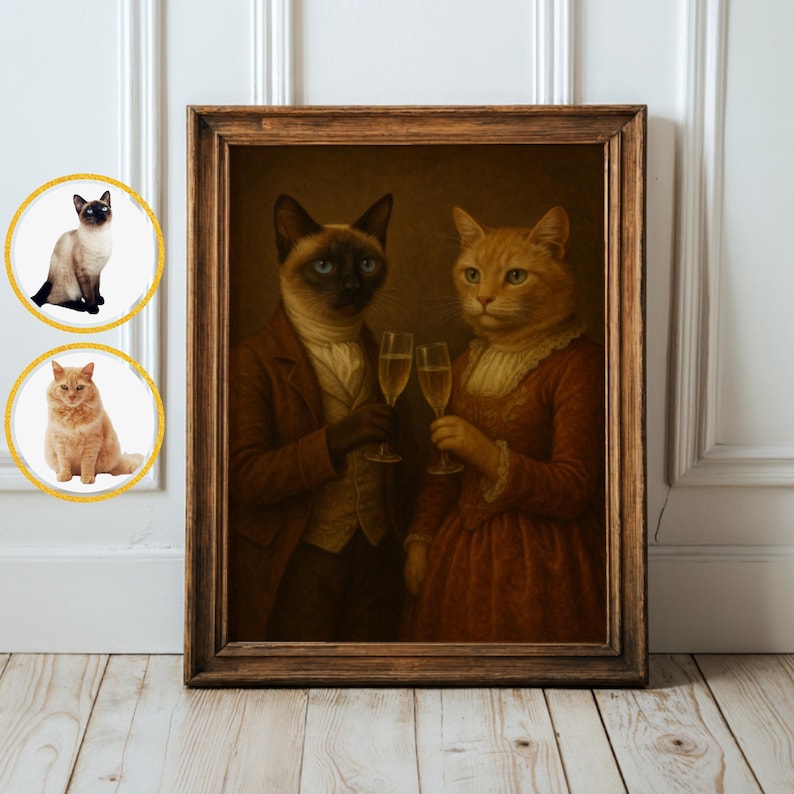 noble pet portrait wall decor