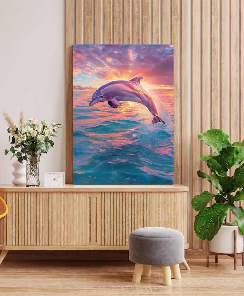 Sea lover dolphin wall art