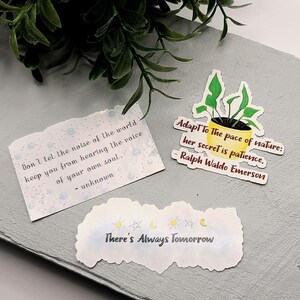 Inspirational Slow Living Stickers (3pcs)
