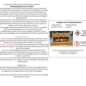 Angaben zur GPSR. Holz ist leicht entflammbar. Kein Spielzeug für Kinder, Dekorationselement.