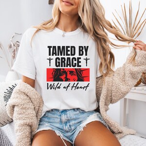 Tamed By Grace Christian T-Shirt: Wild at Heart Comfort Colors Tee