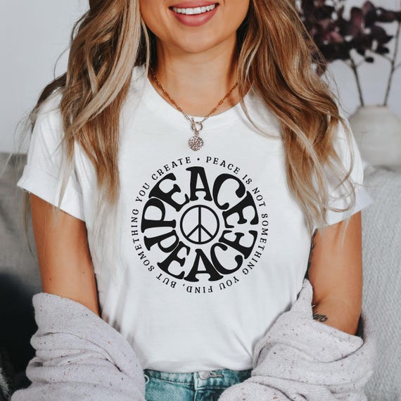 Peace Sign T-Shirt: Groovy Hippie Inspirational Tee