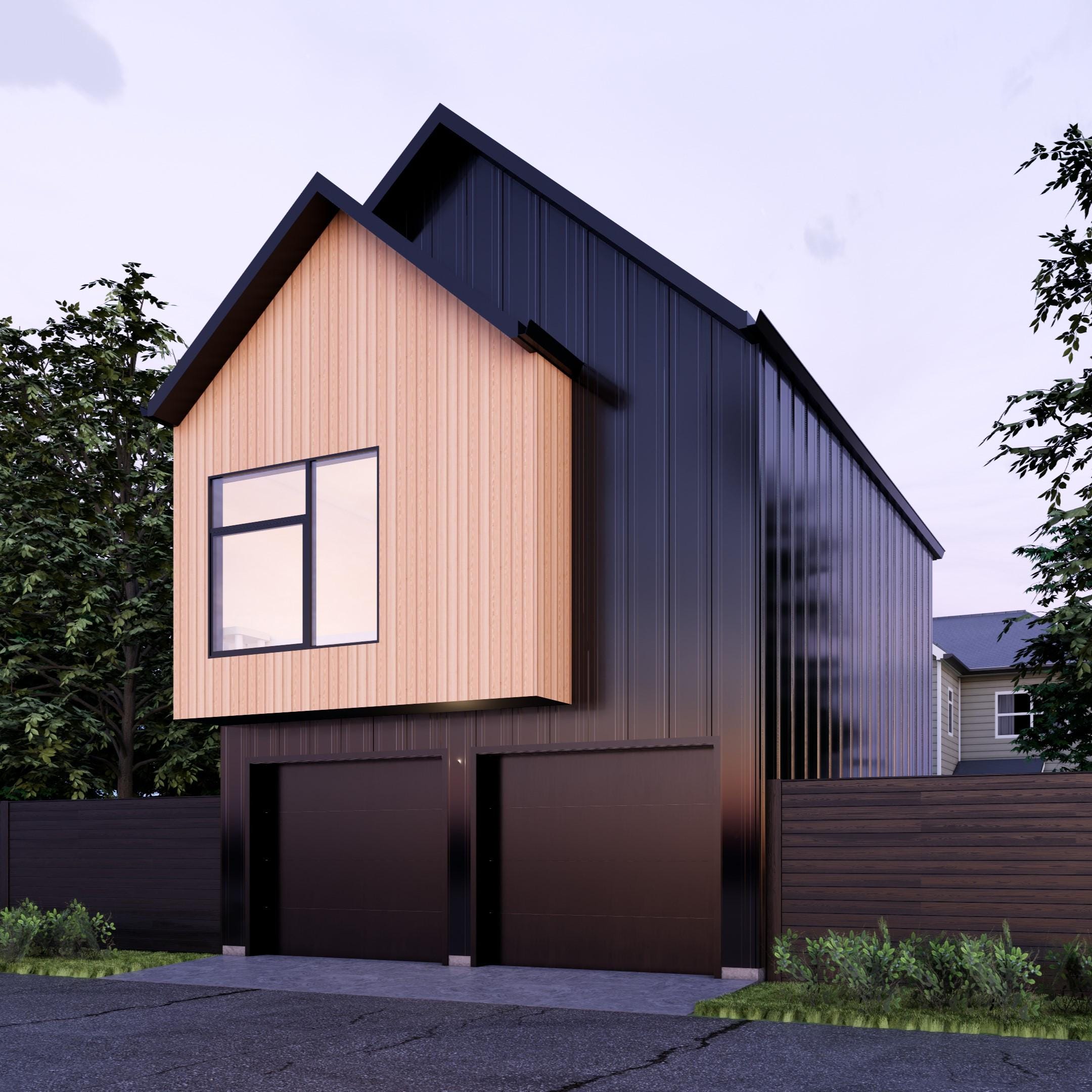 20'x24' One Bedroom Garage Suite Plan/ Carriage Suite / Lane Suite / Backyard Suite / ADU