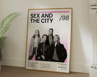 Sex and the City Poster: Minimalist TV Show Print (Digital Download)