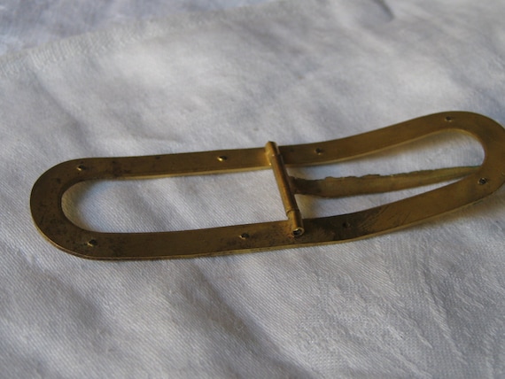 Antique Cut Steel Riveted Belt Buckle Antique Vintage 2 3/8 main image 4