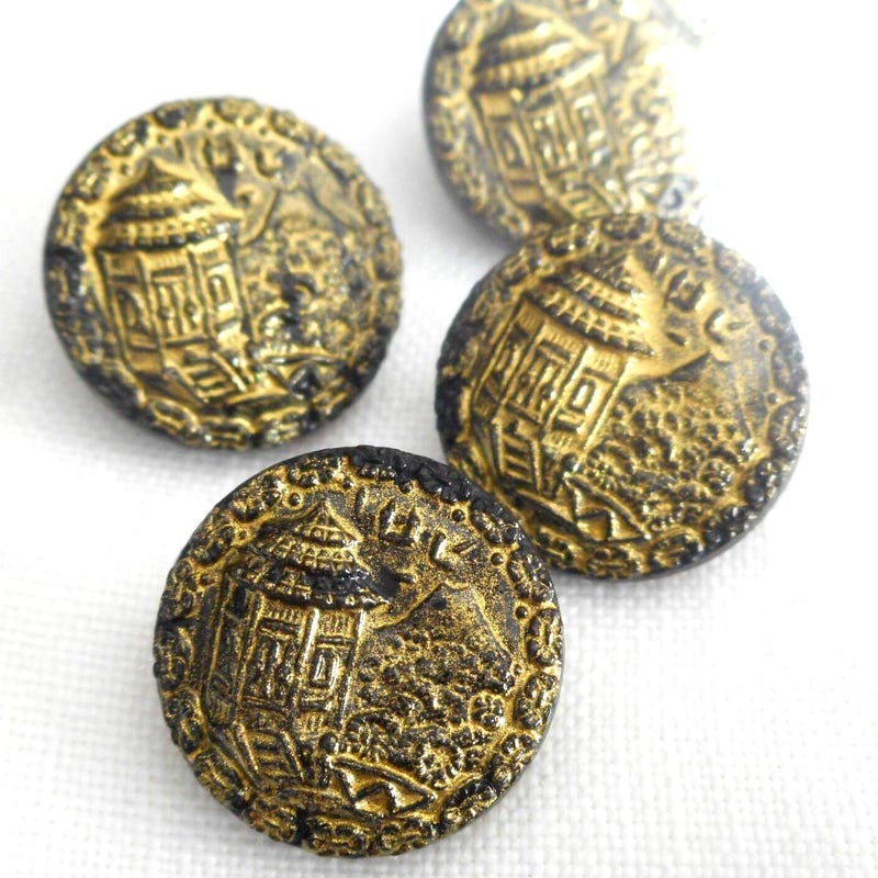 Asian Style Button Oriental Buttons - Etsy