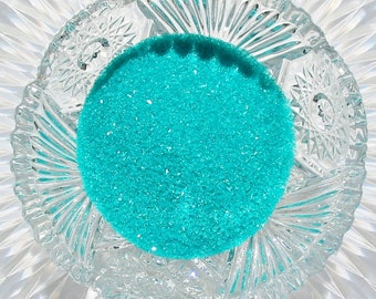 German GLASS GLITTER Fine 80 Spearmint Green 1 Oz Non Tarnishing
