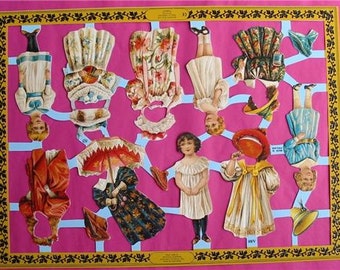 Vintage Victorian Scrap Paper Dolls Edwardian Out of Print