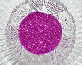 German GLASS GLITTER Fine 80 Deep Violet Clear 1 Oz Non Tarnishing