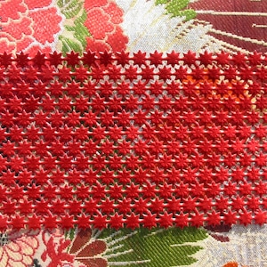German Dresden Paper 804 Red Stars Victorian Scrap Die Cut