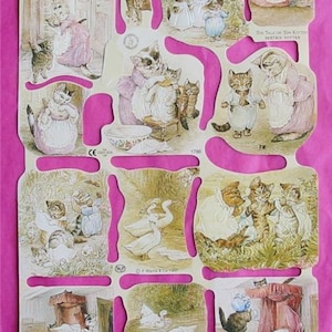 New Victorian Scrap Paper Tale of Tom Kitten Beatrix Potter