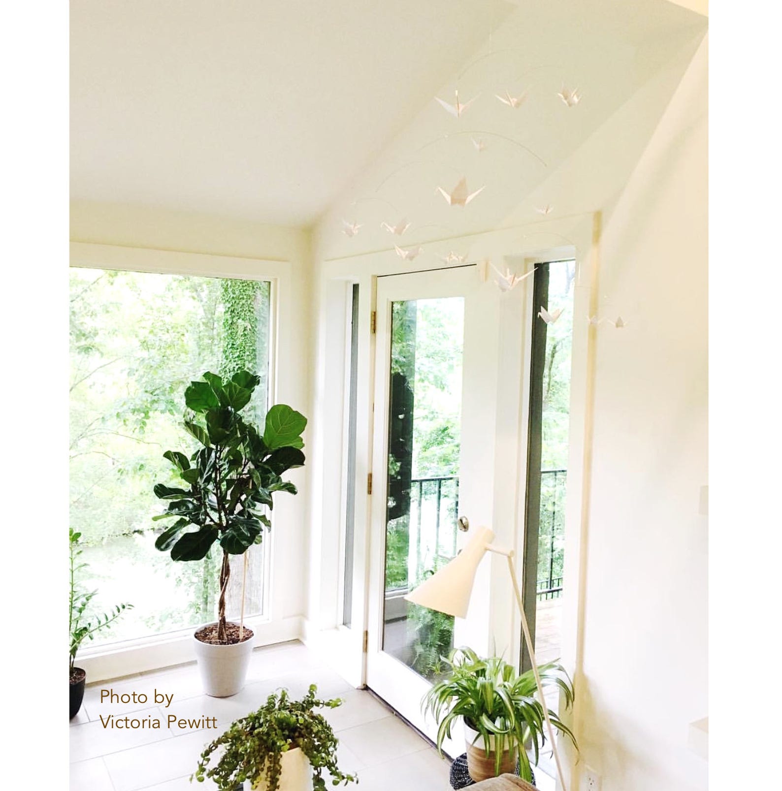 White Crib Mobile. Modern Baby Decor. Gender Neutral Nursery Etsy