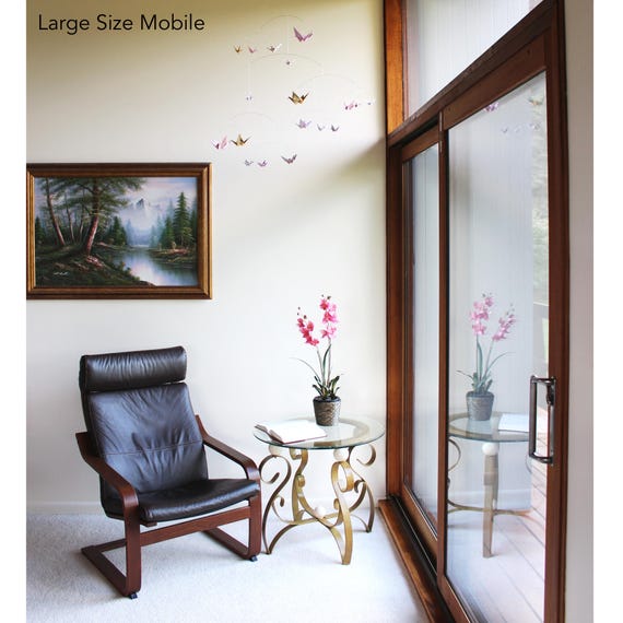 White Hanging Mobile Classic Ceiling Art Sculpture Large Etsy
